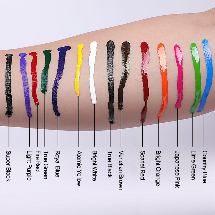 8 Colors Professional Tattoo Ink Pigment Tattoo Practice Colors Easy To  Color Colored Pigments Tool